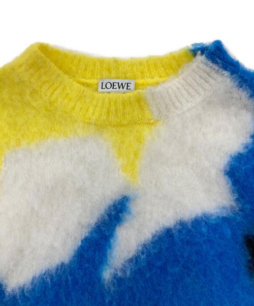 LOEWE（ロエベ）LOEWE (ロエベ) インターシャ アナグラムパッチ ニット マルチカラー サイズ:XSの古着・服飾アイテム