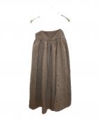 TODAYFULトゥデイフル）の古着「Washer Camisole Dress」｜ブラウン