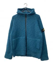 STONE ISLAND（ストーンアイランド）の古着「Hooded Knit Zip」｜ブルー