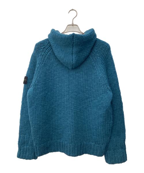 STONE ISLAND（ストーンアイランド）STONE ISLAND (ストーンアイランド) Hooded Knit Zip ブルー サイズ:XLの古着・服飾アイテム