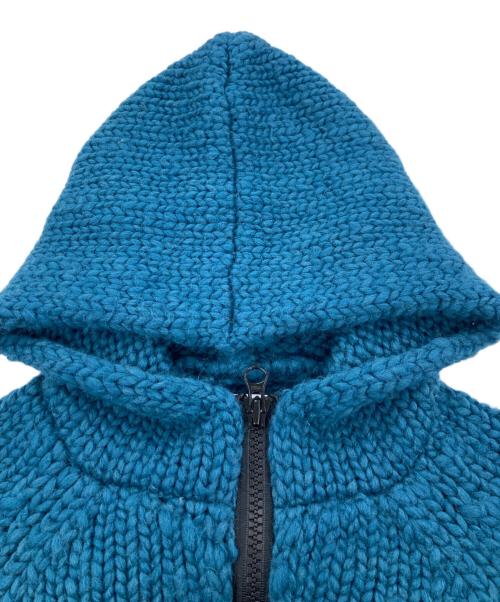 STONE ISLAND（ストーンアイランド）STONE ISLAND (ストーンアイランド) Hooded Knit Zip ブルー サイズ:XLの古着・服飾アイテム