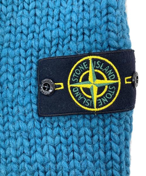 STONE ISLAND（ストーンアイランド）STONE ISLAND (ストーンアイランド) Hooded Knit Zip ブルー サイズ:XLの古着・服飾アイテム
