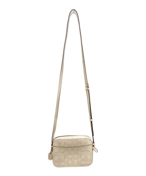 COACH（コーチ）COACH (コーチ) パフォレイテッド シグネチャー ショルダーバッグ ホワイト サイズ:-の古着・服飾アイテム