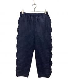 rhodo lirion（ロドリリオン）の古着「Frill Side Stripe Pant」｜ネイビー