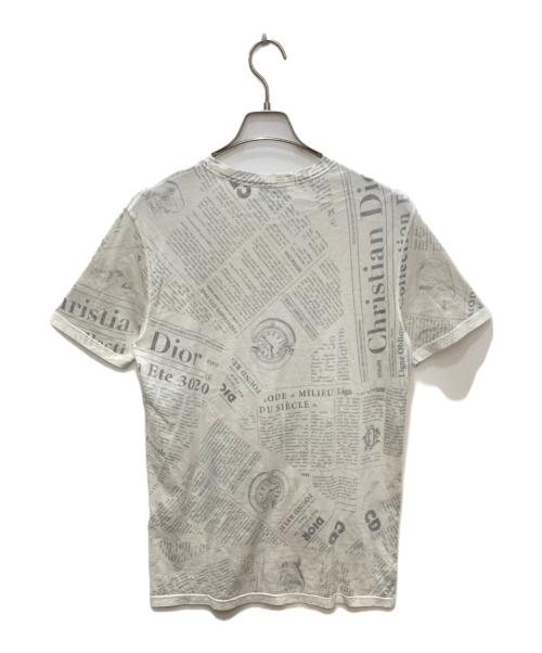 Dior（ディオール）Dior (ディオール) ニュースペーパーTシャツ グレー サイズ:XSの古着・服飾アイテム