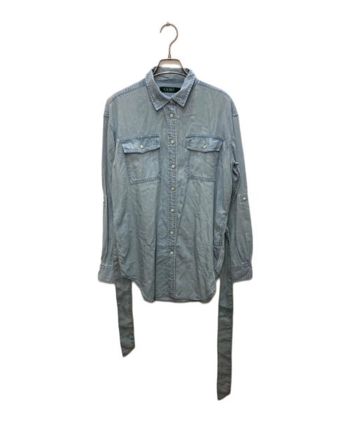 LAUREN RALPH LAUREN（ローレン ラルフ ローレン）LAUREN RALPH LAUREN (ローレン ラルフ ローレン) シャンブレーシャツ ブルー サイズ:Ｍの古着・服飾アイテム