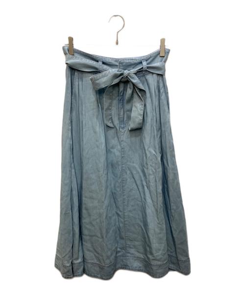 LAUREN RALPH LAUREN（ローレン ラルフ ローレン）LAUREN RALPH LAUREN (ローレン ラルフ ローレン) シャンブレースカート ブルー サイズ:６の古着・服飾アイテム