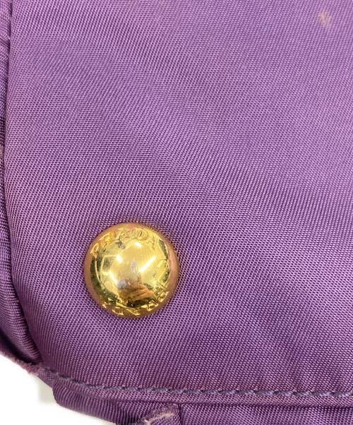 PRADA（プラダ）PRADA (プラダ) フリルハンドバッグ パープル サイズ:-の古着・服飾アイテム