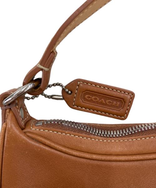 COACH（コーチ）COACH (コーチ) レザーワンショルダーバッグ ブラウンの古着・服飾アイテム