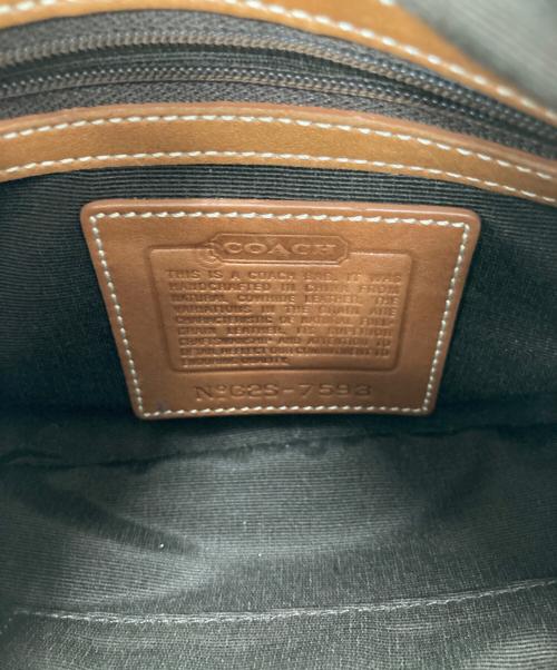 COACH（コーチ）COACH (コーチ) レザーワンショルダーバッグ ブラウンの古着・服飾アイテム