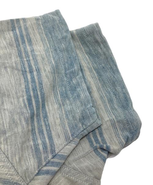 RRL（ダブルアールエル）RRL (ダブルアールエル) 半袖ボーダーシャツ ブルー サイズ:Sの古着・服飾アイテム