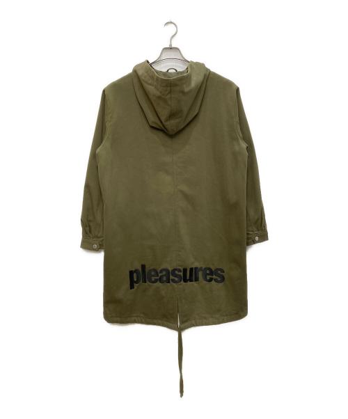 PLEASURES（プレジャーズ）PLEASURES (プレジャーズ) モッズコート オリーブ サイズ:Sの古着・服飾アイテム