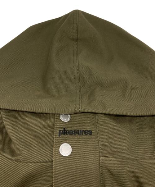 PLEASURES（プレジャーズ）PLEASURES (プレジャーズ) モッズコート オリーブ サイズ:Sの古着・服飾アイテム