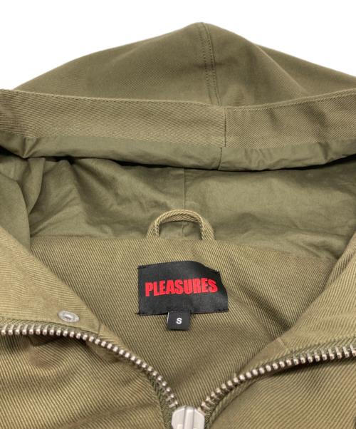 PLEASURES（プレジャーズ）PLEASURES (プレジャーズ) モッズコート オリーブ サイズ:Sの古着・服飾アイテム