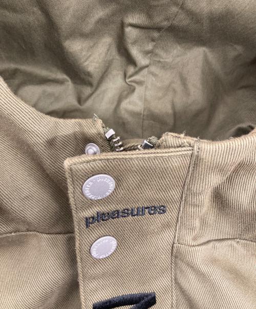 PLEASURES（プレジャーズ）PLEASURES (プレジャーズ) モッズコート オリーブ サイズ:Sの古着・服飾アイテム