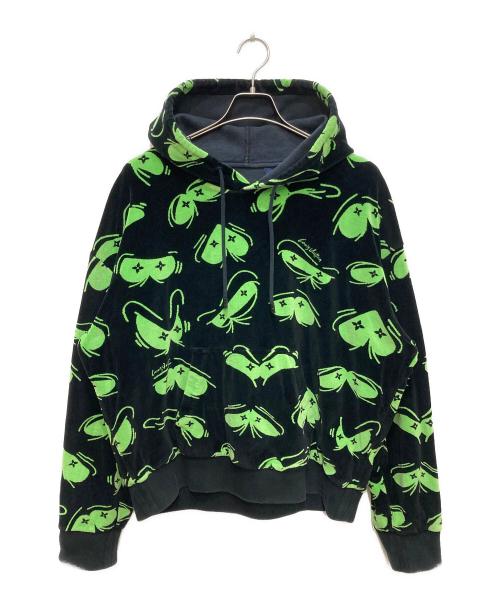 LOUIS VUITTON（ルイ ヴィトン）LOUIS VUITTON (ルイ ヴィトン) LVアイズグラフィックジャカードパーカー グリーン サイズ:XXLの古着・服飾アイテム