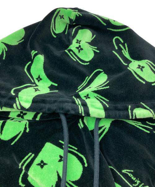 LOUIS VUITTON（ルイ ヴィトン）LOUIS VUITTON (ルイ ヴィトン) LVアイズグラフィックジャカードパーカー グリーン サイズ:XXLの古着・服飾アイテム