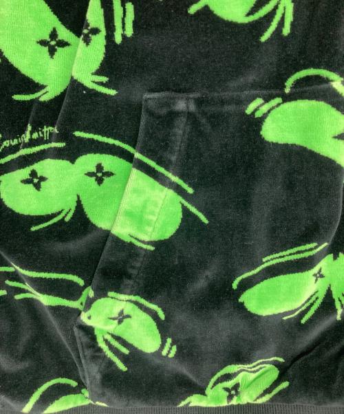 LOUIS VUITTON（ルイ ヴィトン）LOUIS VUITTON (ルイ ヴィトン) LVアイズグラフィックジャカードパーカー グリーン サイズ:XXLの古着・服飾アイテム
