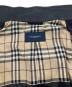 中古・古着 BURBERRY LONDON (バーバリーロンドン) レザー切替ヘリンボーン ノバチェックジャケット グレー サイズ:L：12000円