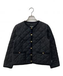 Traditional Weatherwear（トラディショナルウェザーウェア）の古着「ノーカラーキルティングジャケット」｜ブラック