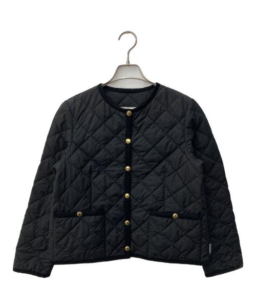 Traditional Weatherwear（トラディショナルウェザーウェア）Traditional Weatherwear (トラディショナルウェザーウェア) ノーカラーキルティングジャケット ブラック サイズ:34の古着・服飾アイテム