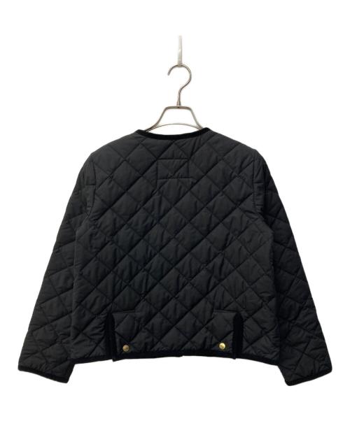 Traditional Weatherwear（トラディショナルウェザーウェア）Traditional Weatherwear (トラディショナルウェザーウェア) ノーカラーキルティングジャケット ブラック サイズ:34の古着・服飾アイテム