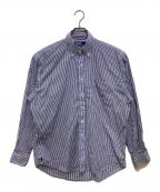 POLO RALPH LAURENポロ・ラルフローレン）の古着「THE BIG SHIRT ストライプシャツ」｜ホワイト×ブルー