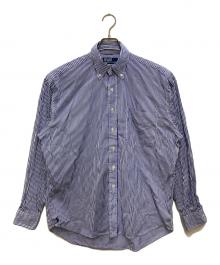 POLO RALPH LAUREN（ポロ・ラルフローレン）の古着「THE BIG SHIRT ストライプシャツ」｜ホワイト×ブルー