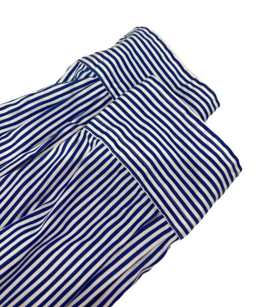 POLO RALPH LAUREN（ポロ・ラルフローレン）POLO RALPH LAUREN (ポロ・ラルフローレン) THE BIG SHIRT ストライプシャツ ホワイト×ブルー サイズ:Ｓの古着・服飾アイテム