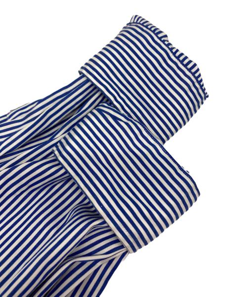 POLO RALPH LAUREN（ポロ・ラルフローレン）POLO RALPH LAUREN (ポロ・ラルフローレン) THE BIG SHIRT ストライプシャツ ホワイト×ブルー サイズ:Ｓの古着・服飾アイテム