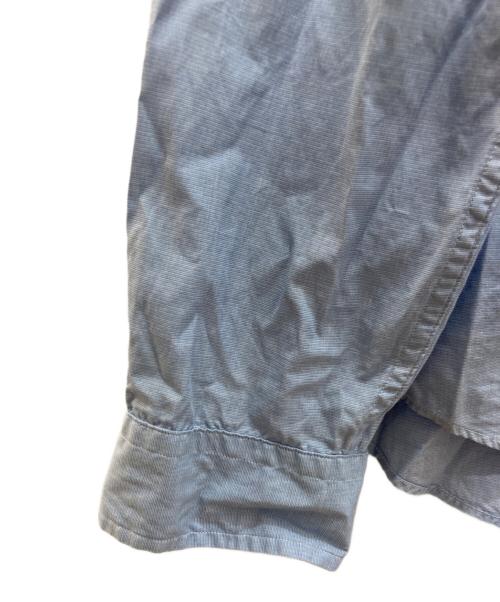 POLO RALPH LAUREN（ポロ・ラルフローレン）POLO RALPH LAUREN (ポロ・ラルフローレン) ストライプ切替シャツ ホワイト×ブルー サイズ:Ｌの古着・服飾アイテム