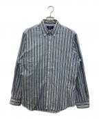 POLO RALPH LAURENポロ・ラルフローレン）の古着「CLASSIC FIT ストライプシャツ」｜ブルー×グリーン