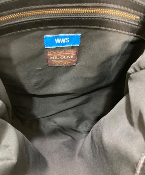 WWS（ダブリューダブリューエス）WWS (ダブリューダブリューエス) MR.OLIVE (ミスターオリーブ) ウォータープルーフレザーバッグ ブラック サイズ:-の古着・服飾アイテム