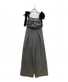 Andequal（アンドコール）の古着「ribbon shoulder combinaison」｜グレー