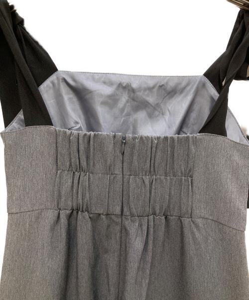 Andequal（アンドコール）Andequal (アンドコール) ribbon shoulder combinaison グレー サイズ:Ｓの古着・服飾アイテム