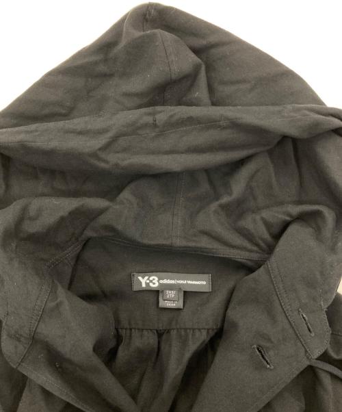 Y-3（ワイスリー）Y-3 (ワイスリー) Hooded Long Shirt ブラック サイズ:2XSの古着・服飾アイテム