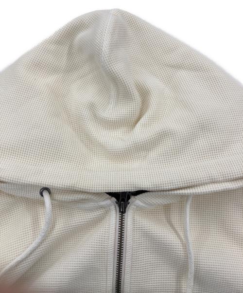 X-LARGE（エクストララージ）X-LARGE (エクストララージ) FADED WAFFLE ZIP UP HOODED SWEATSHIRT ホワイト サイズ:Mの古着・服飾アイテム