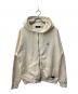 X-LARGE（エクストララージ）の古着「FADED WAFFLE ZIP UP HOODED SWEATSHIRT」｜ホワイト