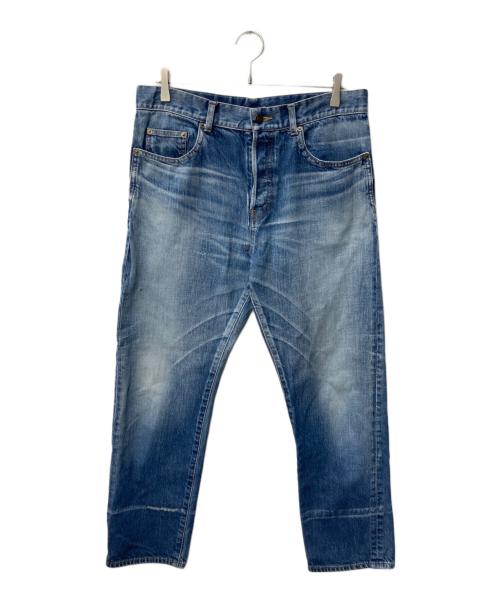 Saint Laurent Paris（サンローランパリ）Saint Laurent Paris (サンローランパリ) ヴィンテージ加工デニムパンツ インディゴ サイズ:32の古着・服飾アイテム