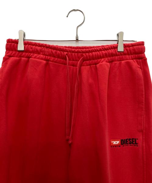 DIESEL（ディーゼル）DIESEL (ディーゼル) P-TARY-DIV スウェットパンツ レッド サイズ:Ｌの古着・服飾アイテム