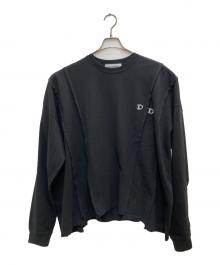 DISCOVERED×B'2nd（ディスカバード×ビーセカンド）の古着「別注DOCKING WIDE L/S TEE」｜ブラック