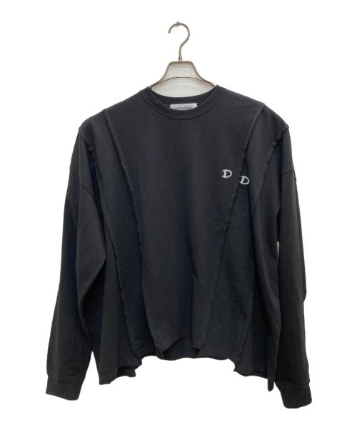 DISCOVERED（ディスカバード）DISCOVERED (ディスカバード) B'2nd (ビーセカンド) 別注DOCKING WIDE L/S TEE ブラック サイズ:3の古着・服飾アイテム