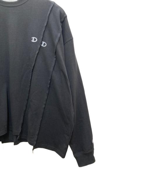 DISCOVERED（ディスカバード）DISCOVERED (ディスカバード) B'2nd (ビーセカンド) 別注DOCKING WIDE L/S TEE ブラック サイズ:3の古着・服飾アイテム