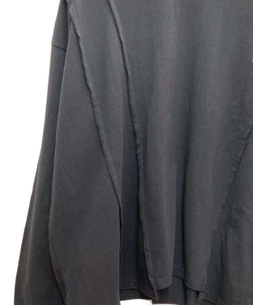 DISCOVERED（ディスカバード）DISCOVERED (ディスカバード) B'2nd (ビーセカンド) 別注DOCKING WIDE L/S TEE ブラック サイズ:3の古着・服飾アイテム