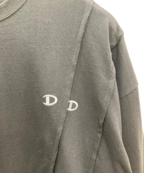 DISCOVERED（ディスカバード）DISCOVERED (ディスカバード) B'2nd (ビーセカンド) 別注DOCKING WIDE L/S TEE ブラック サイズ:3の古着・服飾アイテム