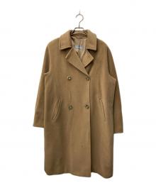 MaxMara（マックスマーラ）の古着「ダブルチェスターウールコート」｜ブラウン