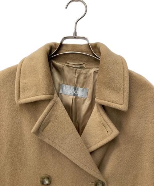 MaxMara（マックスマーラ）MaxMara (マックスマーラ) ダブルチェスターウールコート ブラウン サイズ:36の古着・服飾アイテム