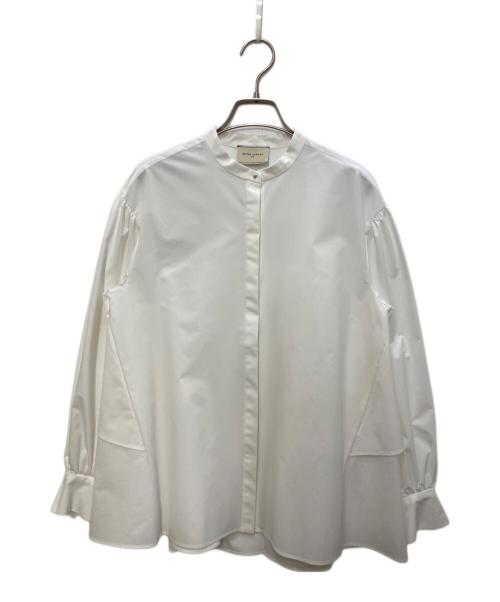 UNITED ARROWS TOKYO（ユナイテッドアローズトウキョウ）UNITED ARROWS TOKYO (ユナイテッドアローズトウキョウ) バックフレアバルーンブラウス ホワイト サイズ:38の古着・服飾アイテム