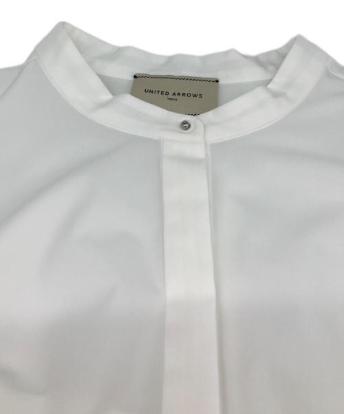 UNITED ARROWS TOKYO（ユナイテッドアローズトウキョウ）UNITED ARROWS TOKYO (ユナイテッドアローズトウキョウ) バックフレアバルーンブラウス ホワイト サイズ:38の古着・服飾アイテム