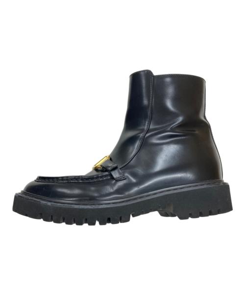 VALENTINO（ヴァレンティノ）VALENTINO (ヴァレンティノ) サイドジップブーツ ブラック サイズ:38 1/2の古着・服飾アイテム